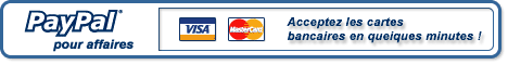 Inscrivez-vous  PayPal et acceptez ds aujourd'hui les paiements en ligne.